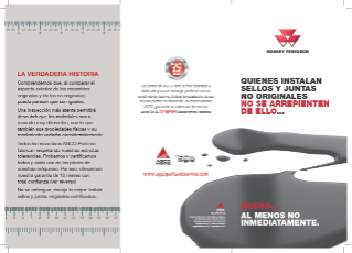 Massey Ferguson Seals and Gaskets Leaflet Spain