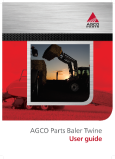 AGCO Parts Tama Baler Twine User Guide - EN