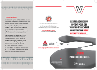 Valtra Seals and Gaskets Leaflet France