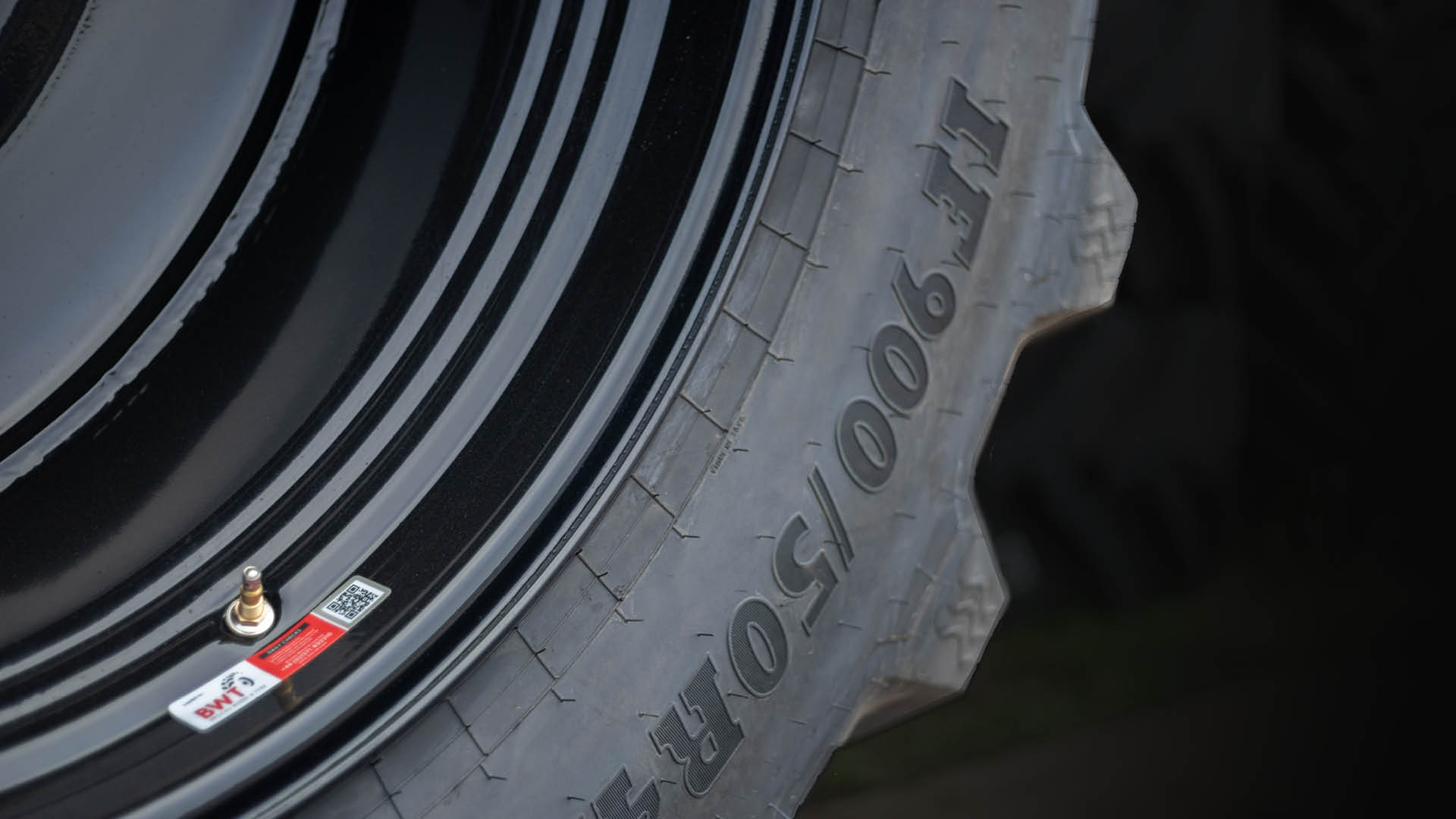 A close up picture of a BWT tyre